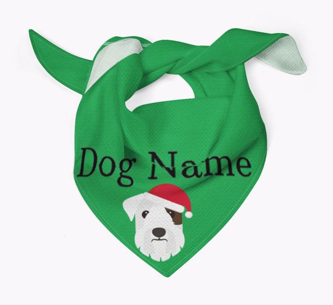 Peeking Christmas Icon: Personalized {breedFullName} Bandana